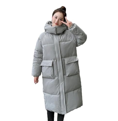 Veste d'hiver femme manteau épais chaud long coupe ample coréenne étendu