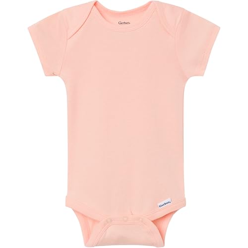 Image of Gerber Baby Girls' 8-pack Short Sleeve Onesies Bodysuits