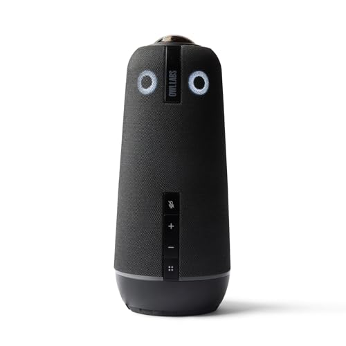 Image of Meeting Owl 4+ 360-Degree, 4K Smart Video Conference Camera, Microphone, and Speaker (Automatic Speaker Focus, Smart Zooming, and Noise Equalizing) (Renewed)