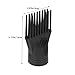 HAKIDZEL Heat-resistant Blow Dryer Comb Attachment for Quick Drying and Styling Black Nozzle Concentrator for Precise Airflow Salon-quality Hair Straightening and Detangling Tool for All