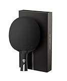 Killerspin Stilo7 SVR Ping Pong Paddle, Performance-Level Table Tennis Racket with Carbon Technology, Memory Book Case, Black
