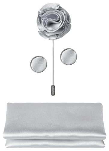 Image of Tie G .5pcs Tie set in a gift box : Tie sets : Solid color Neck tie,Satin Bow tie,Pocket Square, Lapel, Cuffs link