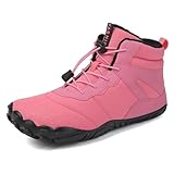 JILILAL Winter Plüsch Barfuß Warme Schuhe, Unisex Outdoor Trekking Schuhe Schneestiefel...