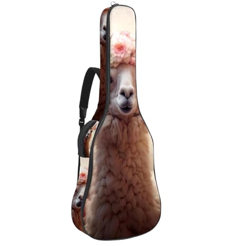 Sac de guitare étanche à motif alpaga pour protéger votre instrument de l'humidité
