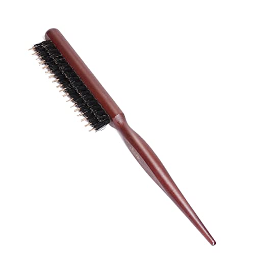 Produktfoto von Vista Toupierbürste Wildschweinborsten mit weichem Nylonstift Holz Teasing Haarbürste Haarstyling Salon, Beruf&hellip;