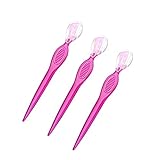 Beaupretty 3Pcs Eyebrow Trimmers Stainless Steel Eyebrow Razors for Women Travel Friendly Beauty Makeup Tools Lightweight Easy to Clean for Grooming