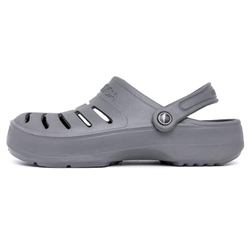 Image of Nautica Men's Clogs - Athletic Sports Sandal - Slip-On with Adjustable Back Strap - (Water Shoes /Fuzzy Slippers) River Edge