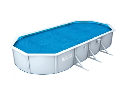 Bestway 58506E Bâche Solaire 600 x 350 pour Piscine Steel Wall 610 x 360 x 120, Bleu, 600 x 350 x 1 cm