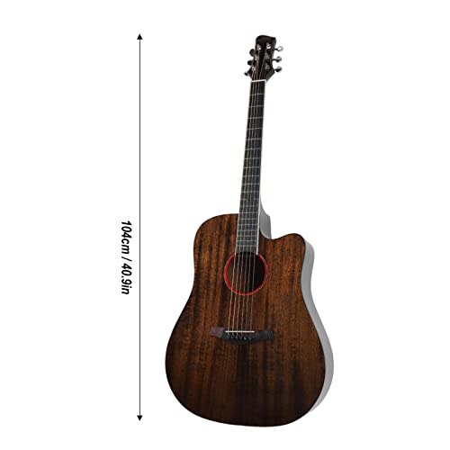 Guitare Folk, Surface Miroir Guitare Acoustique Basse Pression pour Jouer (Couleur rétro) - Les Beatles, Paul McCartney, John Lennon, RIngo Starr, George Harrison Guitare Folk, Surface Miroir Guitare Acoustique Basse Pression pour Jouer (Couleur rétro) – Image 7