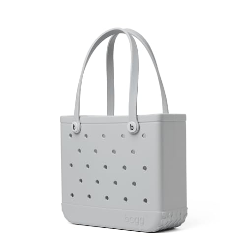 Image of BOGG BAG - Medium Tote Bag - Shades of Gray - 15in L x 5in W x 12.5in H - Lightweight, Washable, Durable - All Purpose EVA - for Beach, Pool, Boat, Work, Sports