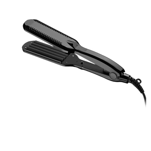 Plancha profesional para cabello con placas anchas rojas miniatura 6
