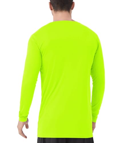 Image of Mens Tall Rash Guard Long Sleeve T Shirts-UPF 50+ Sun Protection Swim Tee