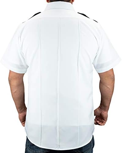 First Class Men's Two Tone Men's Uniform Shirt Pleated