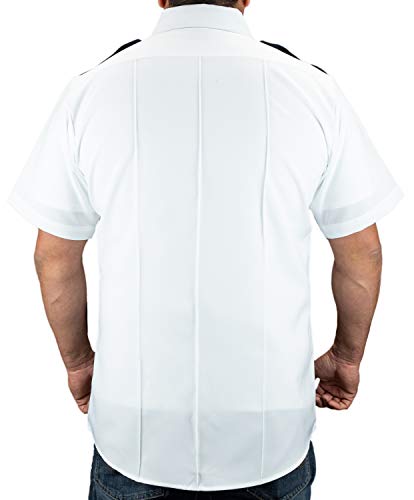 First Class Men's Two Tone Men's Uniform Shirt Pleated
