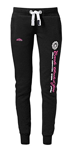 M.Conte Women Sweat-Pants Pantalones Jogging Pants Yoga Fitness Sportinghorts de chándal para Mujeres Ramona (M, Rojo-Vintage)