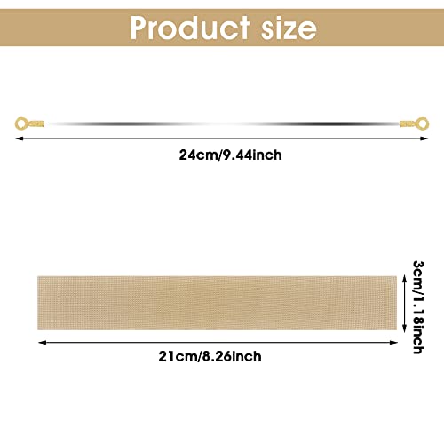 10 Pieces Impulse Sealer Replacement Parts 8 Inch Heat Seal Strips Replacement Element Grip Impulse Sealer Heating Element Service Spare Repair Kit, 200mmx2mm by Abeillo - Used condition - Image 2