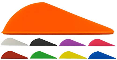 Sierra Archery - Arrow Vanes 2.0” | 50 Pack Or 100 Pack | Multiple Colors Available | High Profile Design | Fletches For Hunting, 3D, Target Archery Or Crossbows #TOP8