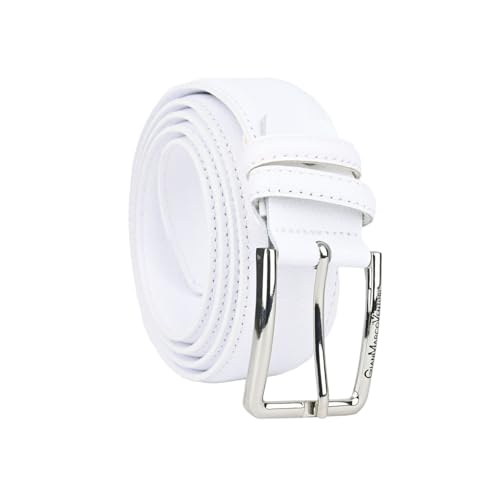 Ceinture en cuir véritable Gianmarco Venturi livrée avec boîte pour un cadeau idéal