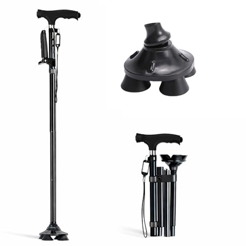 Canne de marche pliable pour homme et femme idéale pour se relever facilement