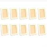 10 Holz-Bilderrahmen zum Selbermachen für Kinder, Kunst und zum Basteln, Materialien für Geschicklichkeitsaufbau, Kunstausdruck und Präsentation