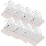 Hemobllo 8 Stück Gardinenstangenhalter aus Abs Transparent Selbstklebend...