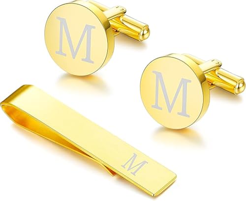 Set de Mancuernillas y Sujetacorbatas para Hombre miniatura 1