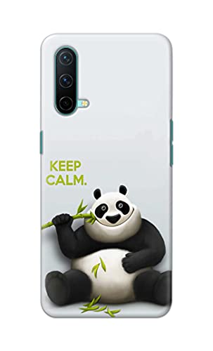 Image of PRINTFIDAA� Printed Hard Back Cover Case for OnePlus Nord CE 5G Back Cover (Cartoon Panda) -2808