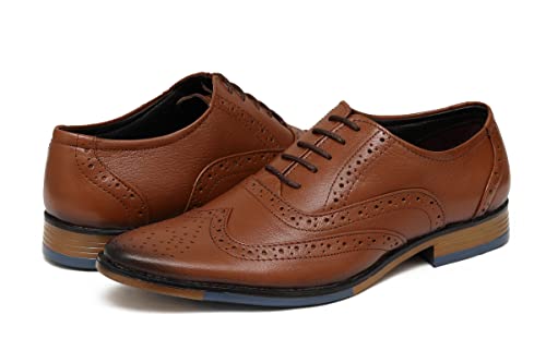 Image of ARAMISH Men Genuine Leather Formal Brogue Shoe