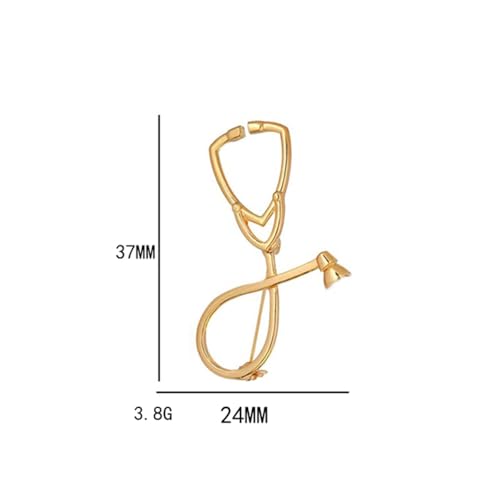 Image of coadipress 2Pcs Stethoscope Brooch Pins Stethoscope Lapel Pin Cute Brooch Medical TreatmentPin Badges for Women Men Doctor Nurse Medical Clothing Bags Decor Jewelry Gift