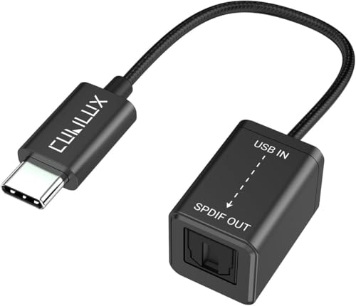 Cubilux USB C ? SPDIF(TOSLINK) I[fBIϊA_v^AThunderbolt 4/3 -gXNϊA^CvC - Optical hOAMacBook Mac Pro/Mini iMacAWindows m[gP