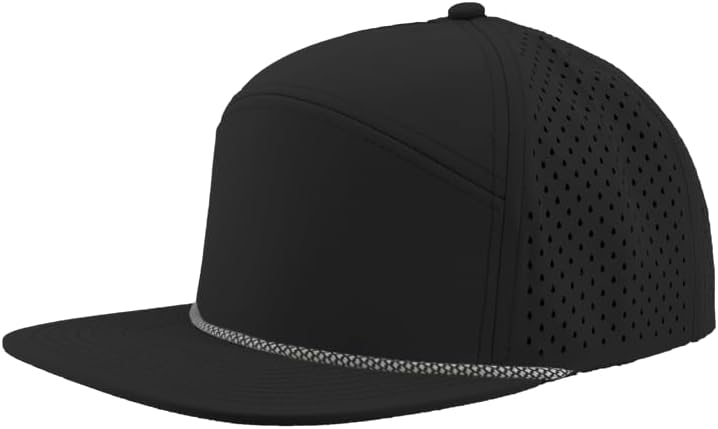 Osprey R+ Premium Medium Profile 7-Panel Rope Brim Hat | Performance Snapback Cap | Blanks for Custom Embroidery and Patches