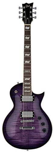 ESP LTD EC-256FM Electric Guitar, See Thru Purple Sunburst - Image 3