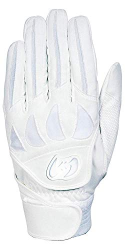 ジームス(Zeems) 高校生対応バッティング手袋 ウォッシャブル 両手用 ZER-610W ホワイト L