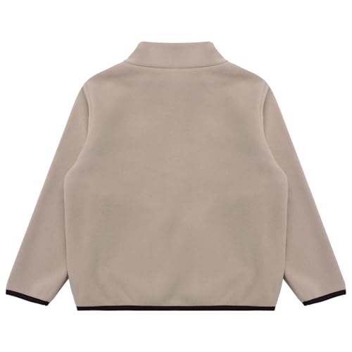 YiZYiF Girls Boys Winter Warm Fleece Jacket Zipper Coat Casual Sherpa Outwear with Pocket 3-16 Years3