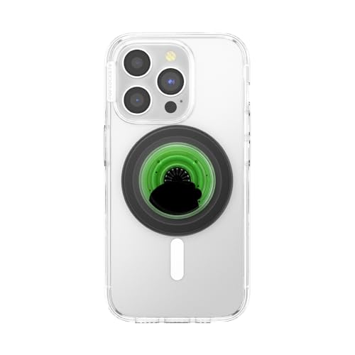 Image of PopSockets Phone Grip for MagSafe, Magnetic Holder, Phone Stand, Neon Green - Tidepool Lava Lamp Absinthe