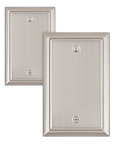 S Outlet Covers, Durable Metal Wall Plates (brushed Nickel/1