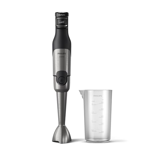 Philips 5000-Serie Stabmixer - 1200W Leistung. ProMix-Technologie. LED-Geschwindigkeitsanzeiger. Stufenlose Geschwindigkeitseinstellung. Kompaktes Design. Leicht zu reinigen. Schwarz (HR2681/00) Philips 5000-Serie Stabmixer - 1200W Leistung. ProMix-Technologie. LED-Geschwindigkeitsanzeiger. Stufenlose Geschwindigkeitseinstellung. Kompaktes Design. Leicht zu reinigen. Schwarz (HR2681/00)
