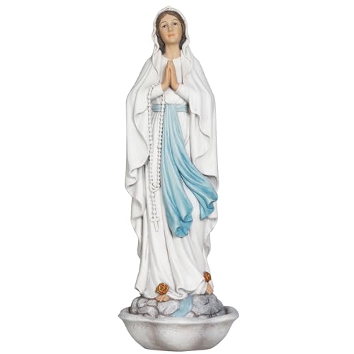 Estatua Virgen María Nuestra Señora de Lourdes 13 pulgadas