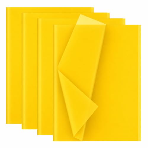 Artmaxx Tissue Paper Yellow 50x70cm 30 Sheets Quality Tissue Paper for Crafting Gift Wrapping DIY Projects Ideal for Party Decorations Art and Paper Crafts