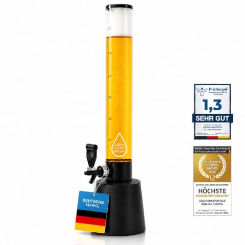 Biersäule 5L - XXL Party Bierzapfanlage, Bierturm & Trinksäule...