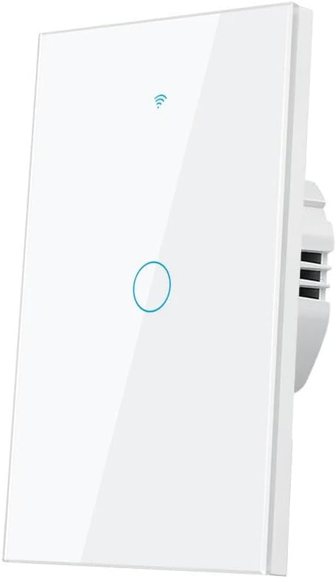 Tuya US WiFi Smart Wall Switch 1/2/3 Gang No Neutral Wire Touch Sensor LED Light Switches Smart Home Voice control-A662WIFI-WHITE-03