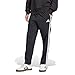 adidas Men's Essential Three Stripes Stanford Pant Open Hem, Black/White, XL