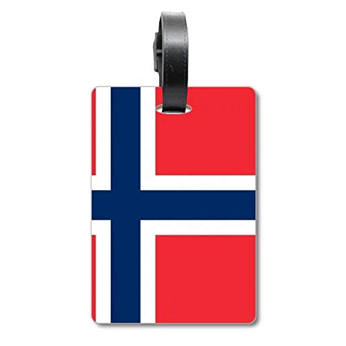 Étiquette valise Norvège drapeau national identification bagage voyage