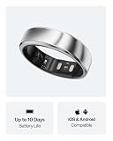 RingConn Gen 2 Air, Ultra-Thin AI Smart Ring, Size First with Sizing Kit, 10-Day Battery Life, Sleep/Heart Rate/Stress/Fitness Tracker, Compatible with Android & iOS - Size 10, Galaxy Silver - 8
