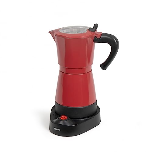 Miniatura 3 de Livoo Dod117a - Cafetera Italiana Eléctrica 300 Ml, 6 Tazas, 480 W, Aluminio, Función De Mantenimiento En Caliente