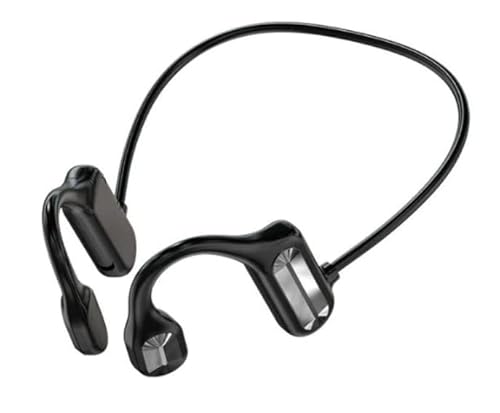 Panlouting Bluetooth Auriculares Inalámbrica Conducción ósea Open-Ear Impermeable con Micrófono para Deportes Ciclismo Gimnasio Conducir Correr (Negro) Cover