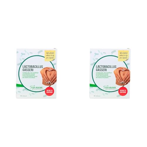 Naturlider - Lactobacillus Gasseri - Probioticos Intestinales - Para la Digestión, Adelgazamiento y Flora Intestinal - 30 Cápsulas (Paquete de 2)