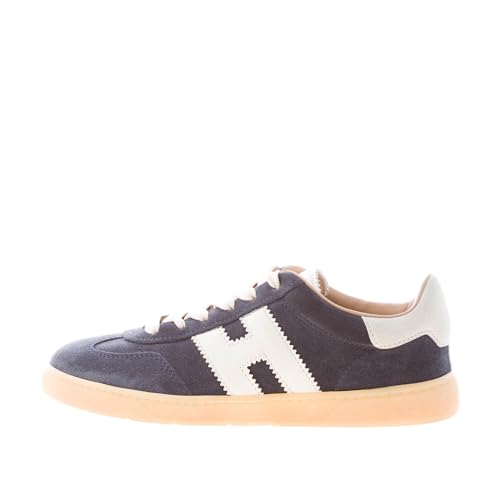 Suola: Gomma Hogan Donna H647 Cool Sneaker in camoscio Blu più Bianco Color Blu Size 38.5