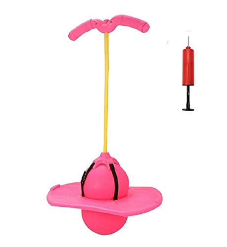 Boterlun Pogo Ball With Handle, Pogo Stick Pogo Jumper For Kids Over Ages 6 And Adults With Pump And Strong Grip Deck To Exercise(Pink) #TOP28