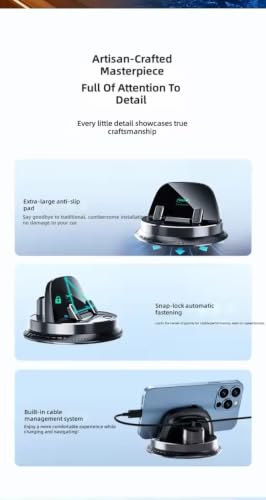 Image of A11 Car Mobile Phone Holder 360 Degree Rotation Automatic Clamping Dashboard Windshield Mount for Smartphones